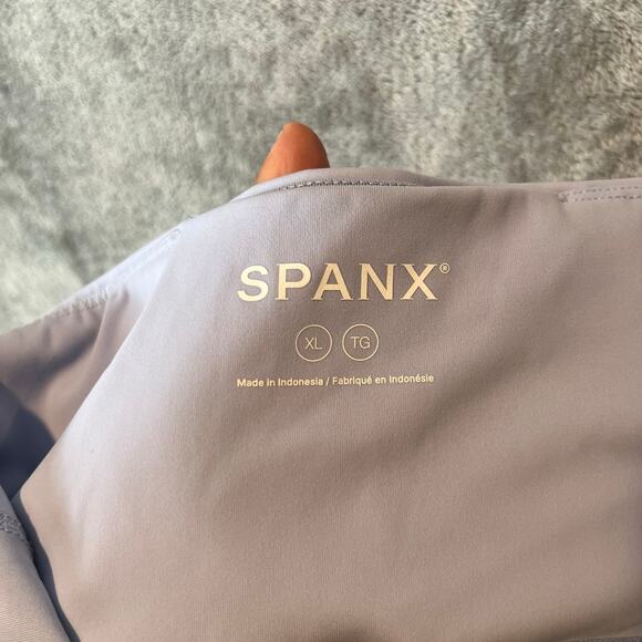 Spanx Leggings Booty Boost Active Full Length Compression 50124 XL‎ Baby Blue - Picture 5 of 6